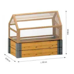 Serra Didattica Greenhouse in Legno per Asili e Scuole - Giardinaggio