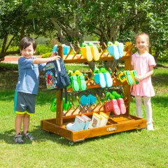 Carrello Porta Stivali Outdoor: Mobile in Legno per 30 Paia – Per Asili e Scuole** - Giardinaggio