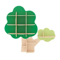Libreria Murale Quercia Allegra, Scaffale Albero in Legno per Asili e Scuole - Rifugi e tane