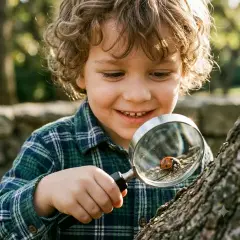 Lente di Ingrandimento 50 mm Fattore 3,5x con Ghiera in Metallo - Geografia e scienze naturali