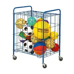 Carrello Portapalloni Ripiegabile in Acciaio - Attrezzature sportive