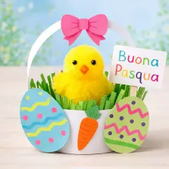 Pulcini di Ciniglia 35mm  60 Pezzi - Applicazioni e decori