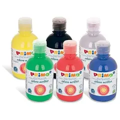 Tempera Acrilica Primo 6 Flaconi da 300 ml - Tempere