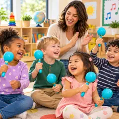 Maracas Giodicart Grandi in Plastica – Coppia di Percussioni - Educazione musicale