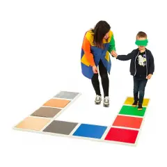 Grande Percorso Sensoriale – 12 Basi + 10 Piastrelle Tattili - Sviluppo sensoriale