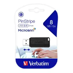 Pen Drive Verbatim 8 Gb Pin Stripe - Dispositivi audiovisivi