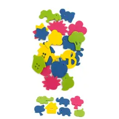 Sagome in Feltro Soggetti Assortiti 32mm 32 pezzi - Applicazioni e decori