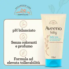Aveeno Baby Daily Lotion, Crema Idratante per Bambini 150 ml - cosmesi e igiene