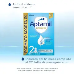 Aptamil 2 - Latte di Proseguimento in Polvere 1200g - latti artificiali