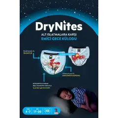 Mutandina Drynites 4-7A Boy 17-30 Kg 10 Pezzi - pannolini e salviettine