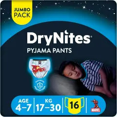 Mutandina Drynites 4-7A Boy 17-30 Kg 10 Pezzi - pannolini e salviettine