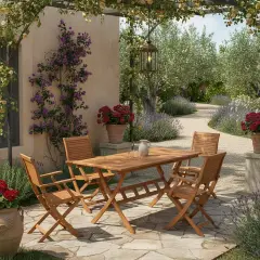 Tavolo California Rettangolare Allung. 120/160x70x74h Pieghevole - tavoli, sedie e poltroncine