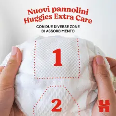 Pannolini Huggies Extra Care - Taglia 2 - 3-6 Kg - 24 Pezzi - pannolini e salviettine