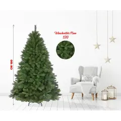 Albero di Natale Winchester Pine – 180 cm Verde PVC - alberi