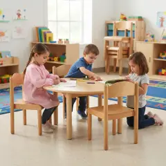 Sedia per Bambini Scuola dell’Infanzia Ciao Impilabile – Misura 2, Seduta H 31 cm - Sedie in legno