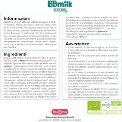 BB Milk 0-12 Mesi Bio Latte Liquido 500 ml – Latte Biologico per Neonati - latti artificiali
