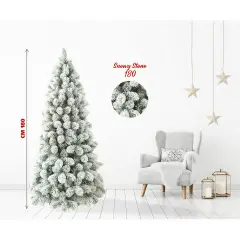 Albero di Natale Snowy Stone 180 cm – Innevato - alberi