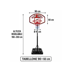 Piantana Basket All Stars Sport1 – Divertimento Sicuro per Bambini - Attrezzature sportive