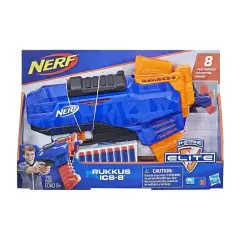 NERF N-Strike Elite Rukkus ICS-8 Blaster con Caricatore 8 Dardi - armi soldatini