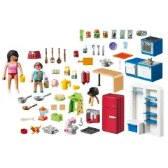 Playmobil 70206 Cucina con Elettrodomestici e Accessori, da 4 Anni - playmobil