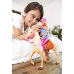 Barbie Bambola con Cavallo Playset FXH13 - collezionabili bambina
