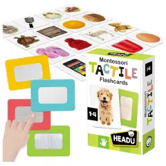 Flashcard Montessori Animali Tattili - Associazioni e tombole