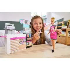 Barbie Coffee Shop Playset con Bambola e Accessori - collezionabili bambina
