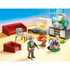 Soggiorno con Camino Playmobil Dollhouse - playmobil