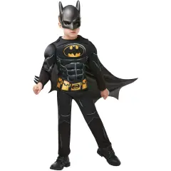 COSTUME BATMAN BLACK CORE IN SCATOLA TG.M 5-6 ANNI
