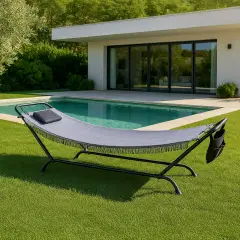 Amaca con Struttura in Ferro Antracite – Comfort e Relax da Esterno - amache e dondoli