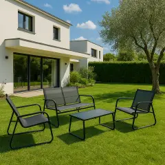 Salottino Jask Antracite M0758-38 - set e salotti