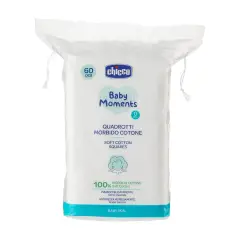 Chicco Baby Moments Quadrotti Morbido Cotone 60pz - cosmesi e igiene