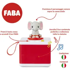 Bundle FABA Raccontastorie Con 2 Personaggi Inclusi: Elefantino e Carolina - giochi elettronici