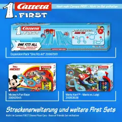 Pista Disney Pixar Cars Race of Friends – Carrera FIRST 1:43 - Veicoli, garage e piste