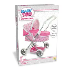 Teorema Carrozzina per Bambole Leggera e Pieghevole con Accessori – Rosa - Bambole e accessori