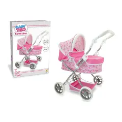 Teorema Carrozzina per Bambole Leggera e Pieghevole con Accessori – Rosa - Bambole e accessori