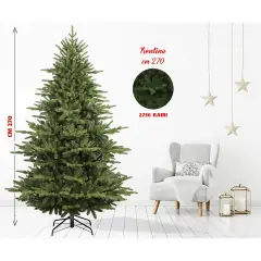 Albero di Natale Trentino – 270 cm PE+PVC - alberi