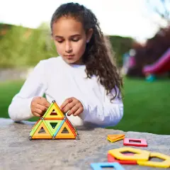 Geomag Supercolors Panels Green Line 78 Pezzi – Costruzioni Magnetiche Creative e Sostenibili - Costruzioni tecniche