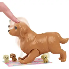 Barbie Playset Cuccioli Appena Nati con Funzione Parto - collezionabili bambina