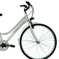 Bici Donna Bicicletta 28 Pollici Donna City Bike Panna - biciclette adulti