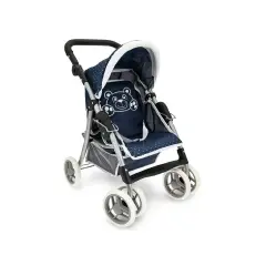 Passeggino Orsetto in Metallo con Schienale Regolabile - H 65 - Bambole e accessori