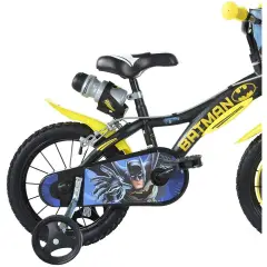Dino Bikes Bicicletta Bambino 14" Batman con Rotelline Stabilizzatrici - biciclette bambini