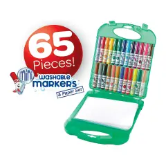 Valigetta Crayola 25 Pennarelli Lavabili + Accessori - creatività