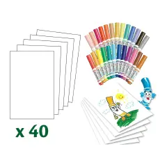 Valigetta Crayola 25 Pennarelli Lavabili + Accessori - creatività