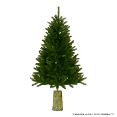 Base Tronco Cm. 45 Realistica in Resina Effetto Legno per Alberi di Natale - basi albero
