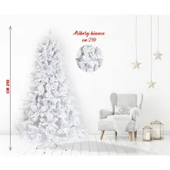 Albero di Natale Arlberg Bianco Innevato – Eleganza e Magia Natalizia - alberi