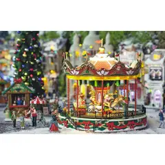 Santa Carousel – Giostra Magica delle Festività - scene e villaggi