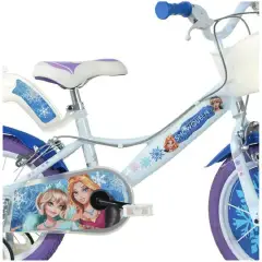 Bici per Bambini 4-7 Anni – Bicicletta 16 Pollici Snow Queen con Rotelline Stabilizzatrici - biciclette bambini