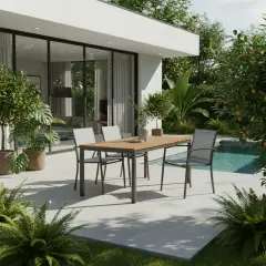 Sedia Hilla con Braccioli Antracite Bizzotto 0662923 - tavoli, sedie e poltroncine