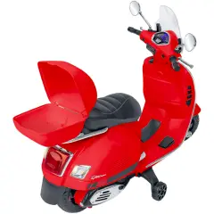 Moto Elettrica per Bambini Vespa Gts Super Sport 12V Rossa - moto